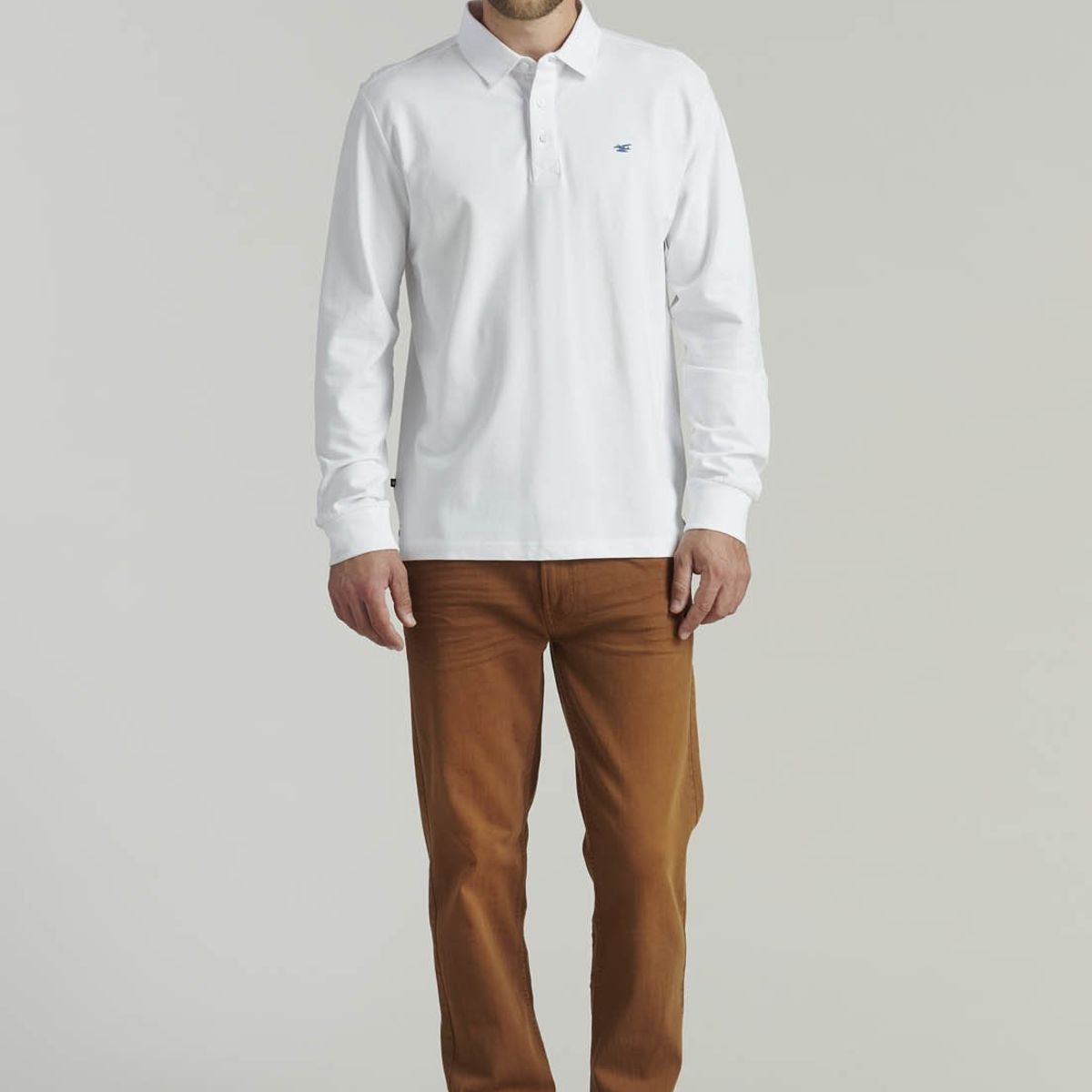 FEROUCH - Polera Básica  Dakota Fr Blanco Ferouch