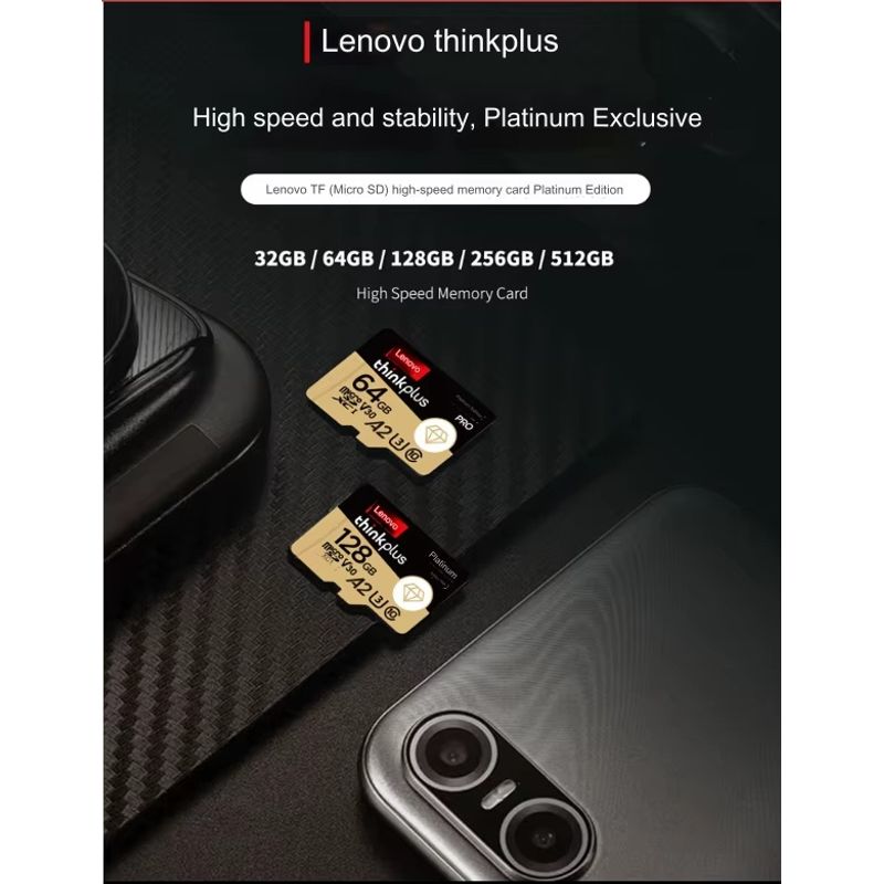 LENOVO - TARJETA DE MEMORIA MICRO SD LENOVO 128 GB VERSION PLATINUM