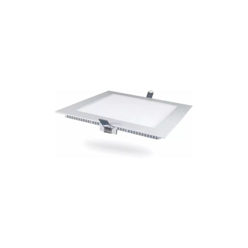 GENERICO - Lampara foco led cuadrada plafon 18w empotrable luz blanca