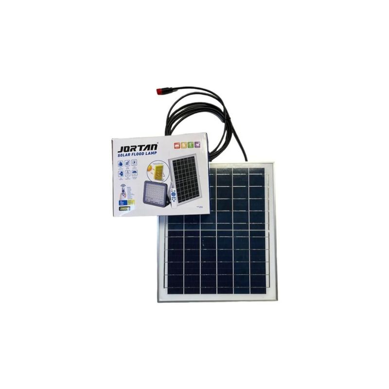 GENERICO - Foco Solar Led 200w Exterior Sensor con control remoto jortan