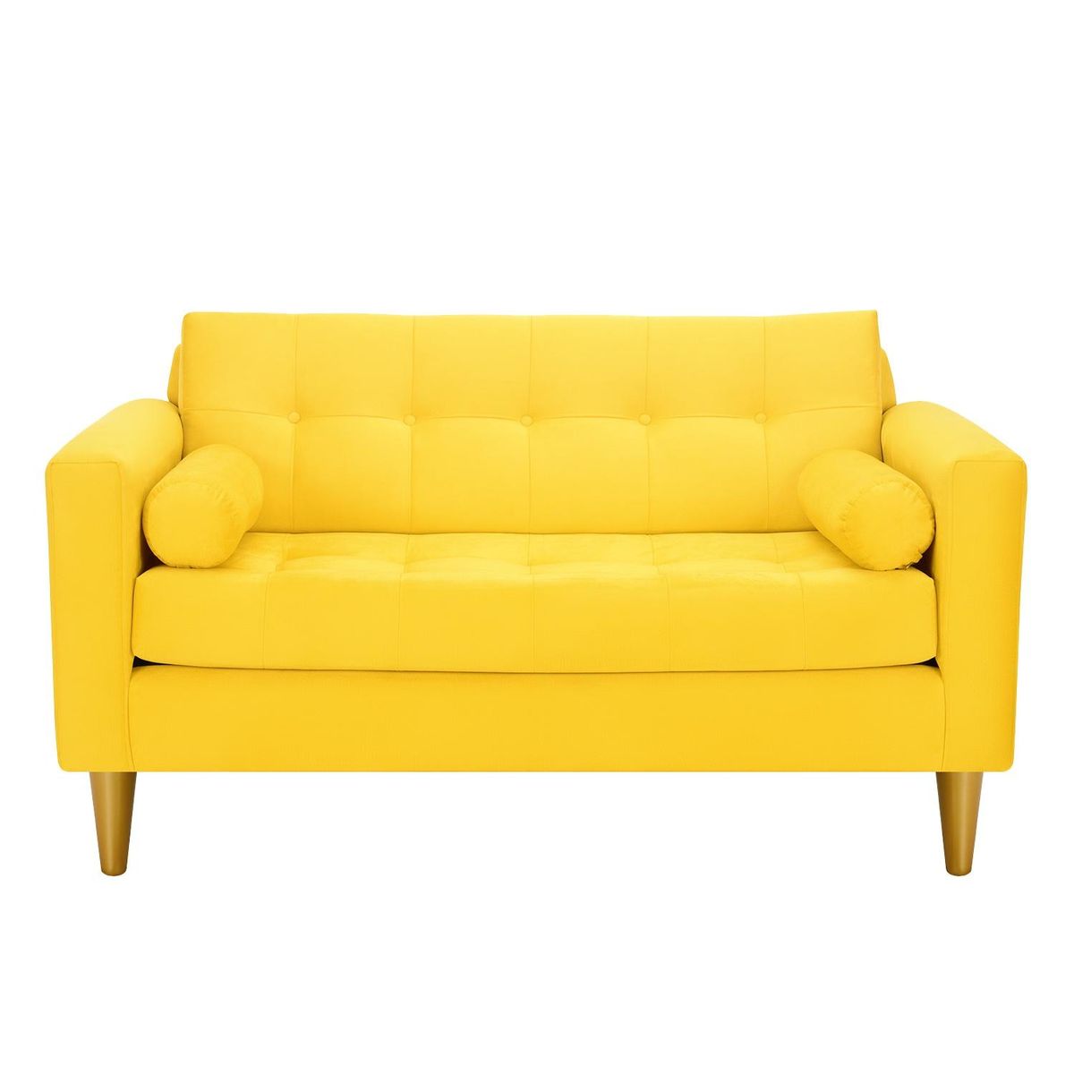 BODEVIR - Sofa Retro 2C+1+1 Felpa 01 Amarillo