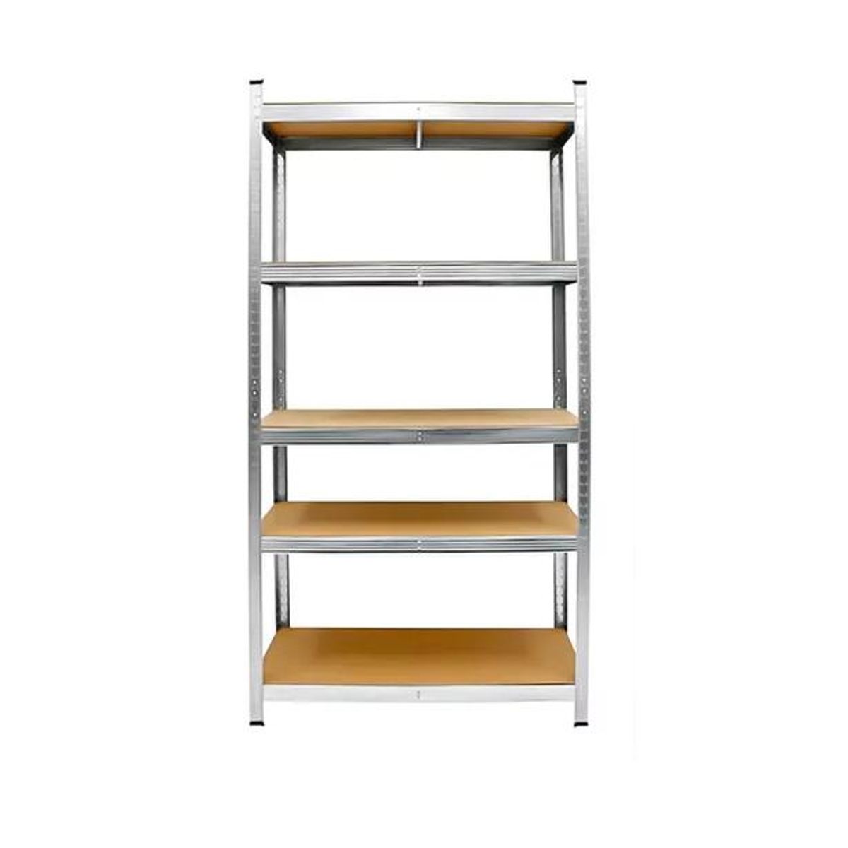 GENERICO - Pack 2 Estantes Metálicos 180x90x40cm Organizador Aspor Plata 5 Niv