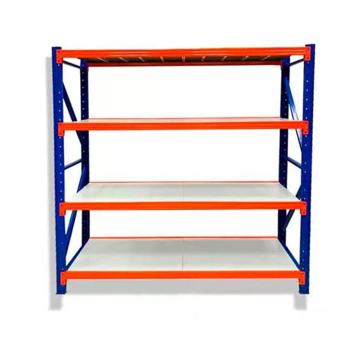GENERICO - Estante Metálico Rack 200x200x60cm Sin Pernos Soporta 800kg Color Azul