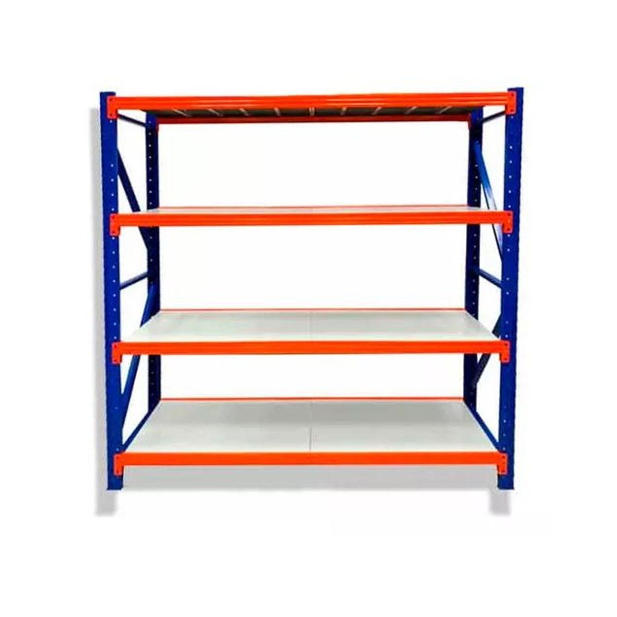 GENERICO - Estante Metálico Rack 200x200x60cm Sin Pernos Soporta 800kg Color Azul