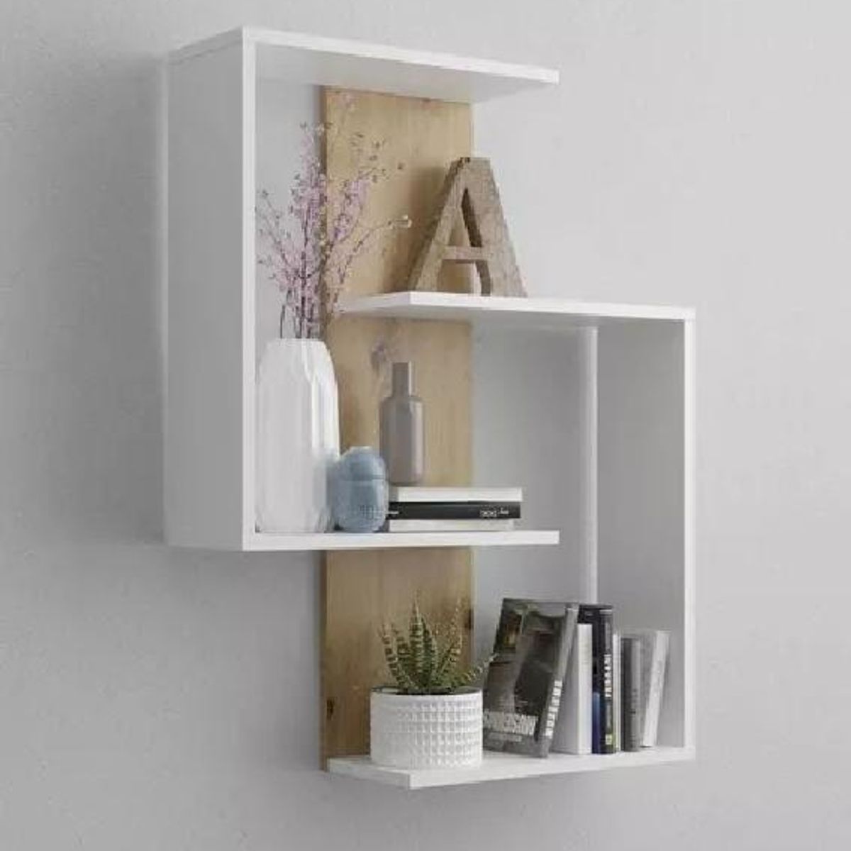 GENERICO - Repisa Moderna Minimalista Flotante Blanco