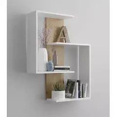 GENERICO - Repisa Moderna Minimalista Flotante Blanco