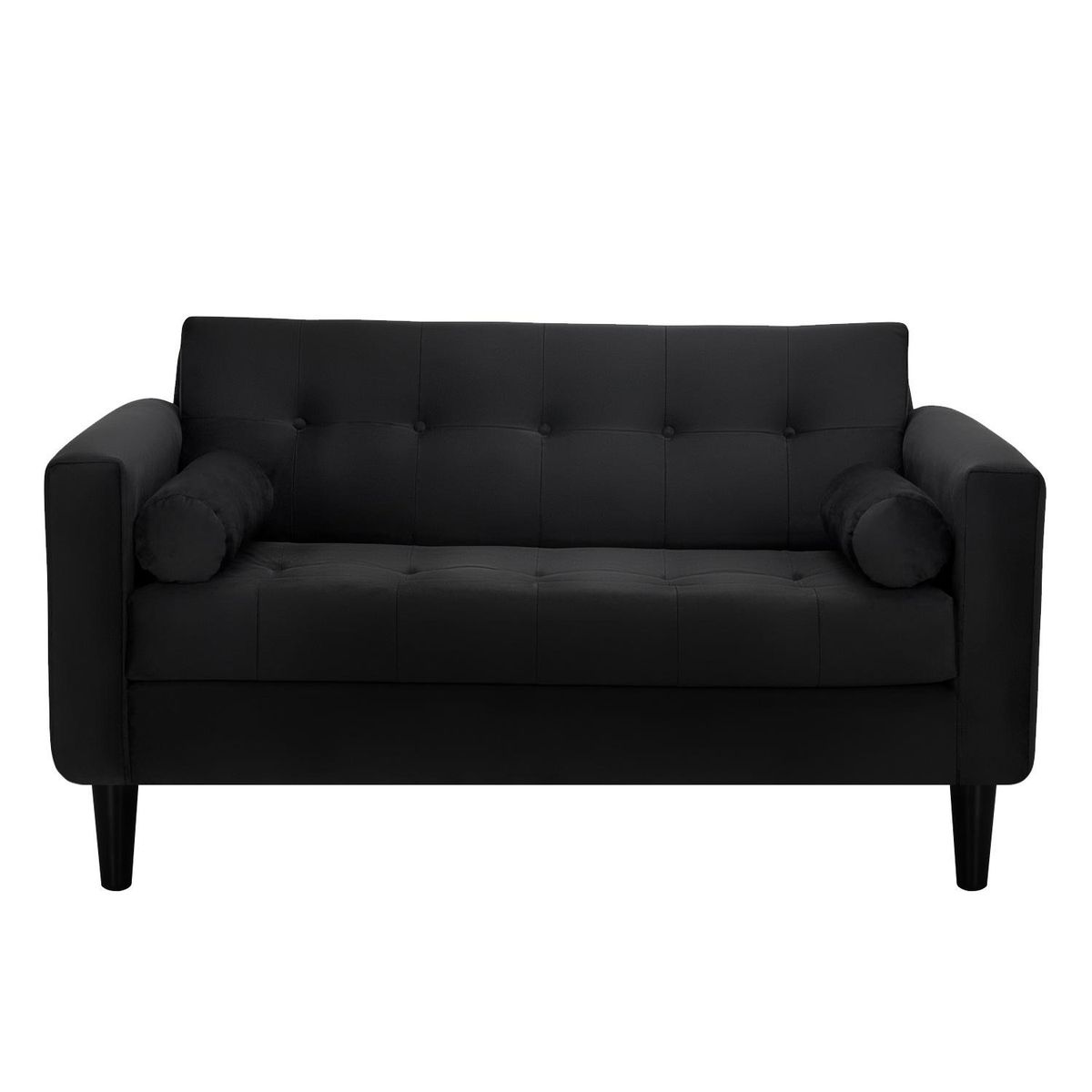 BODEVIR - Sofa Retro 2C Felpa 00 Negro