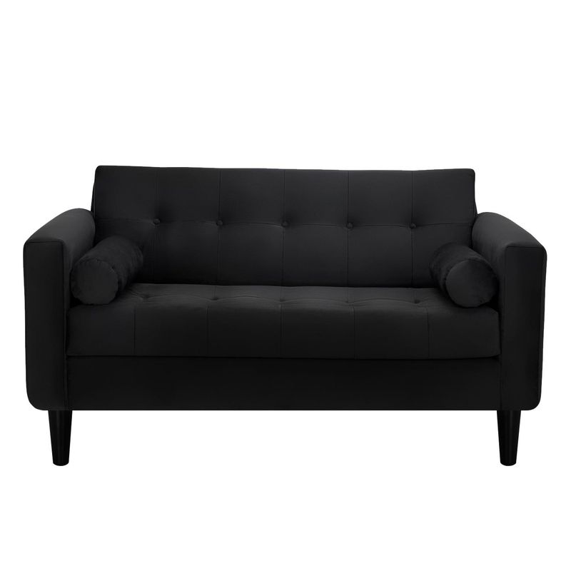 BODEVIR - Sofa Retro 2C Felpa 00 Negro