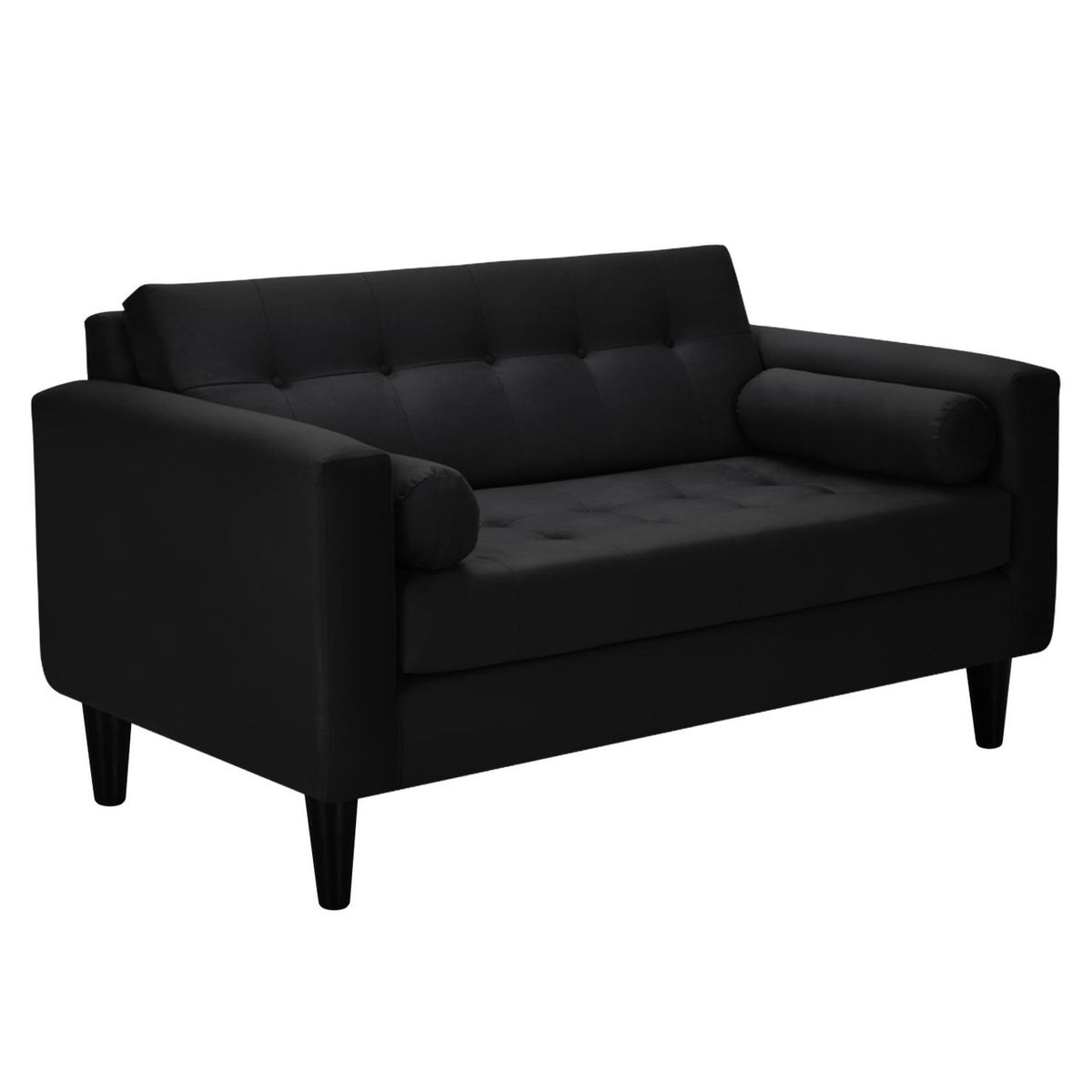 BODEVIR - Sofa Retro 2C Felpa 00 Negro
