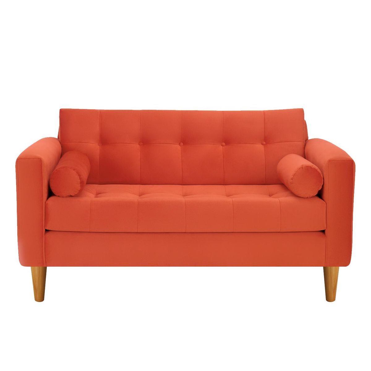 BODEVIR - Sofa Retro 2C Felpa 04 Naranja