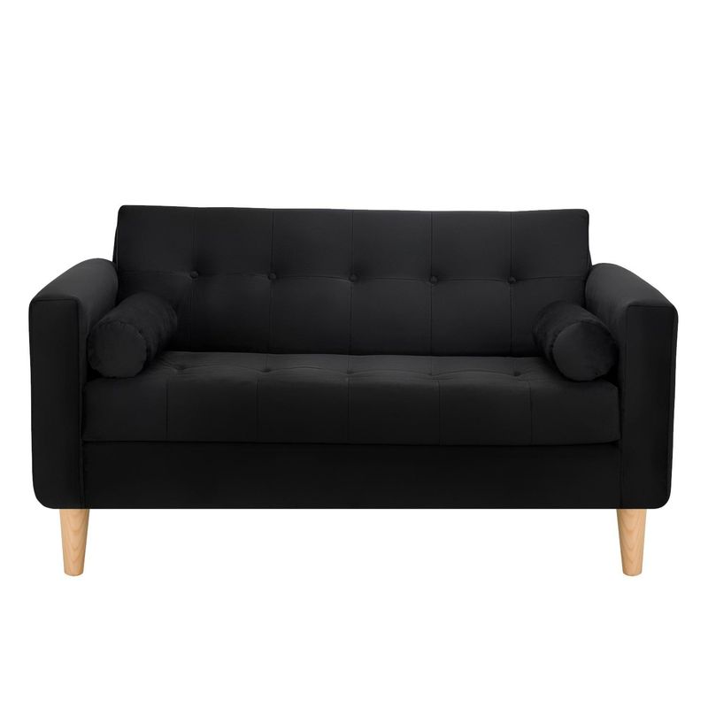 BODEVIR - Sofa Retro 2C Felpa 05 Negro