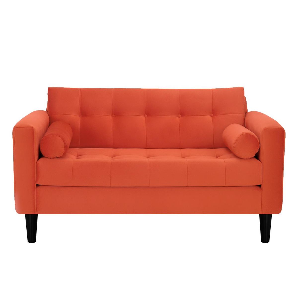 BODEVIR - Sofa Retro 2C Felpa 00 Naranja