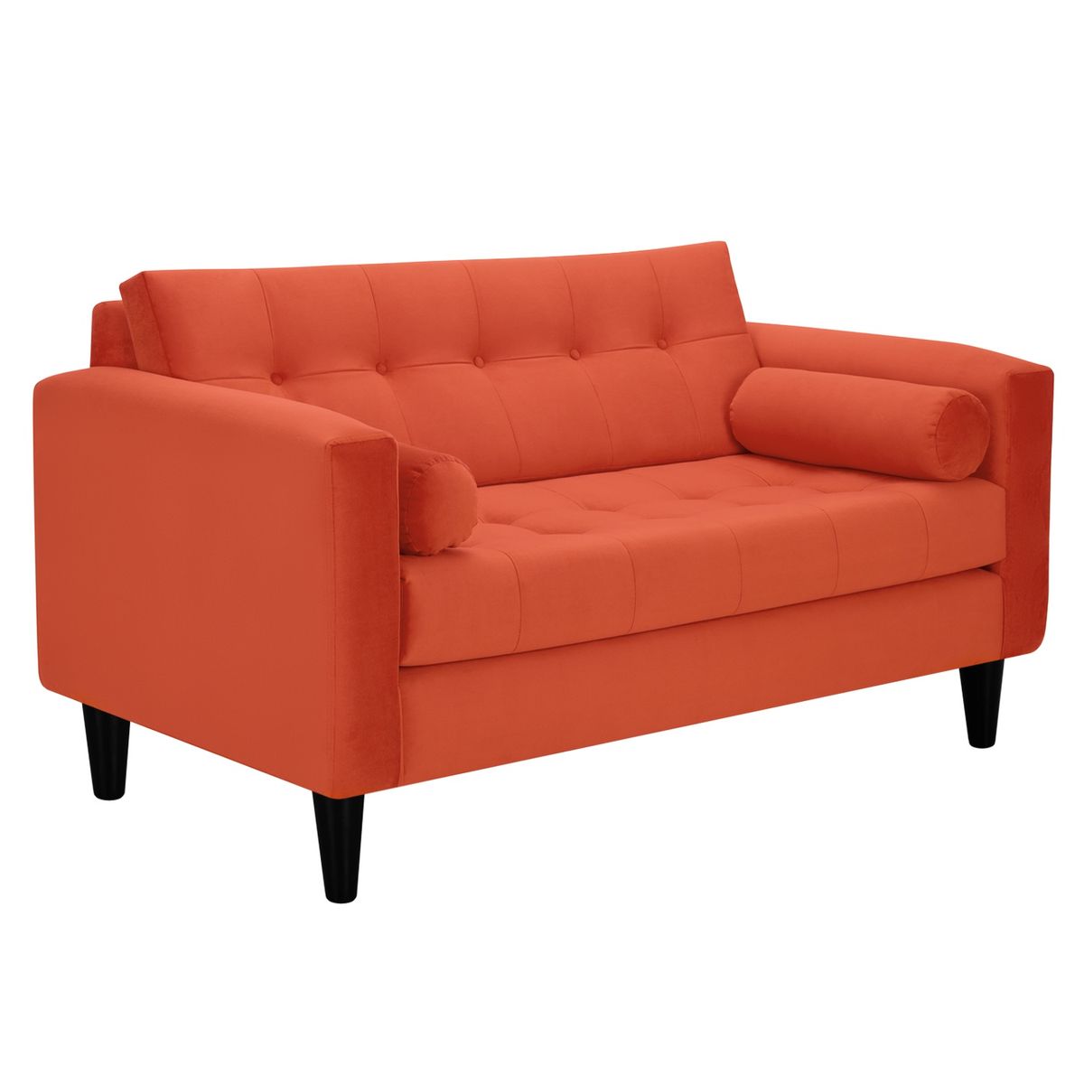 BODEVIR - Sofa Retro 2C Felpa 00 Naranja