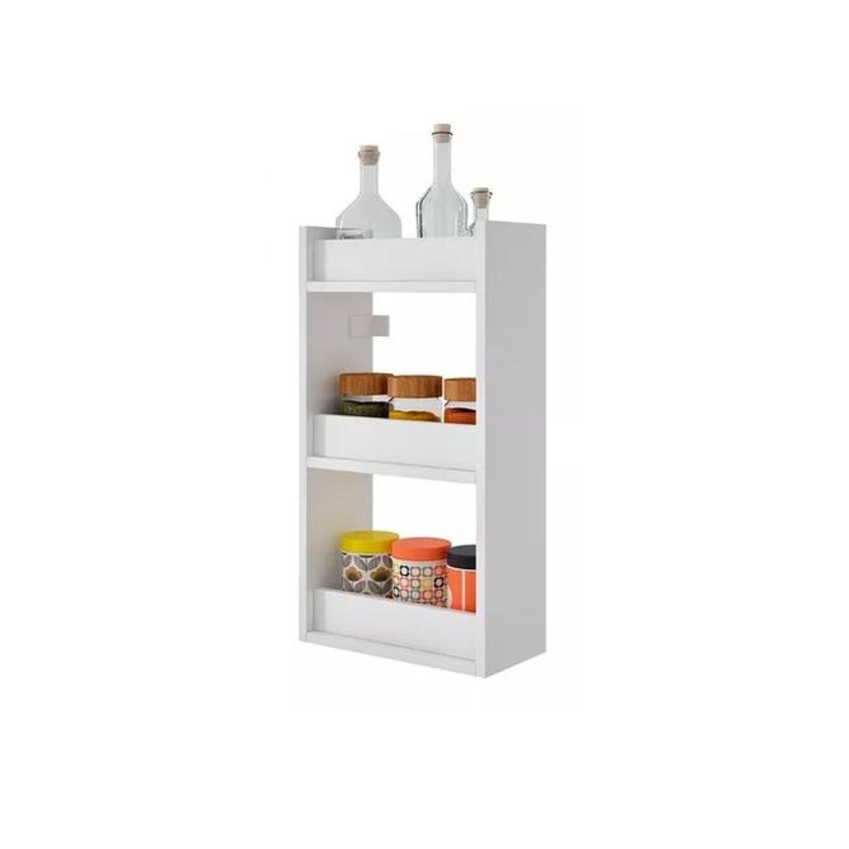 GENERICO - Repisa de 3 Niveles Slim Color Blanco