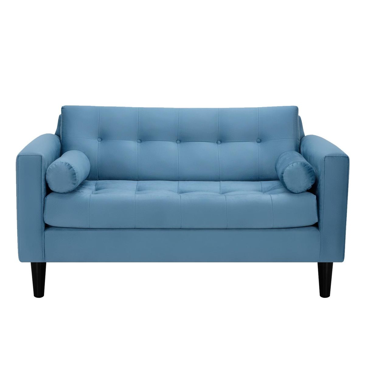 BODEVIR - Sofa Retro 2C Felpa 00 Azul Petroleo