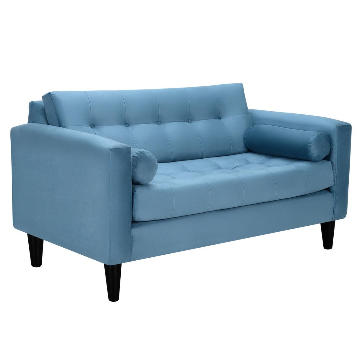 BODEVIR - Sofa Retro 2C Felpa 00 Azul Petroleo