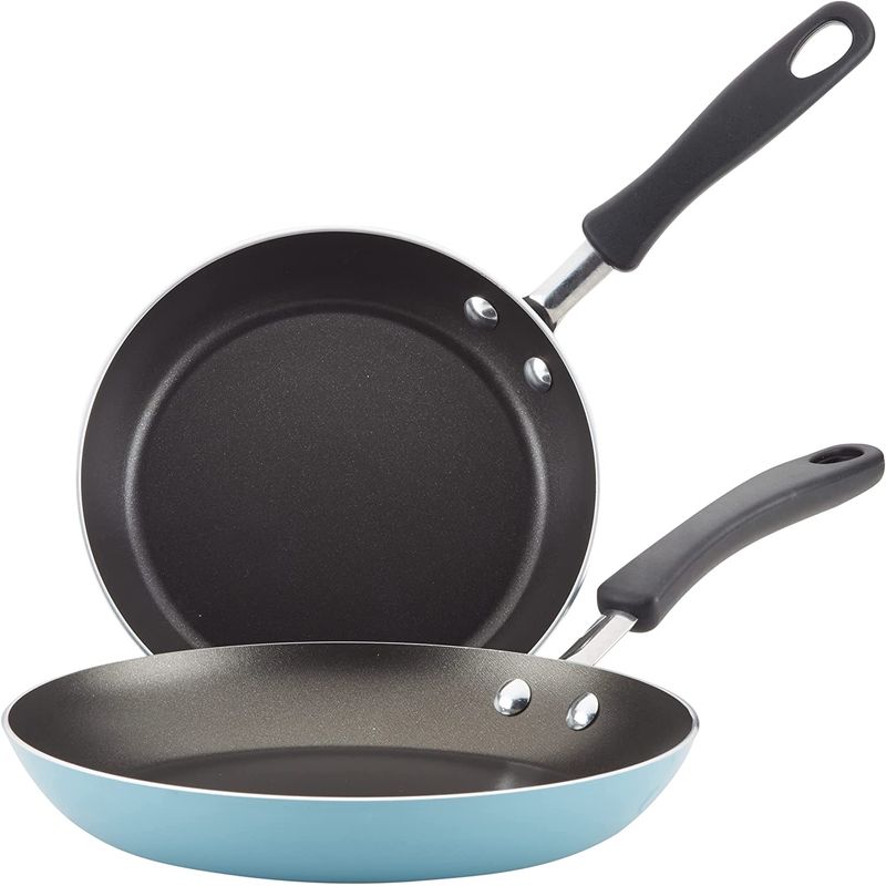 FARBERWARE - Set 2 Sartenes 23,5cm Y 28,5cm Aluminio Aqua