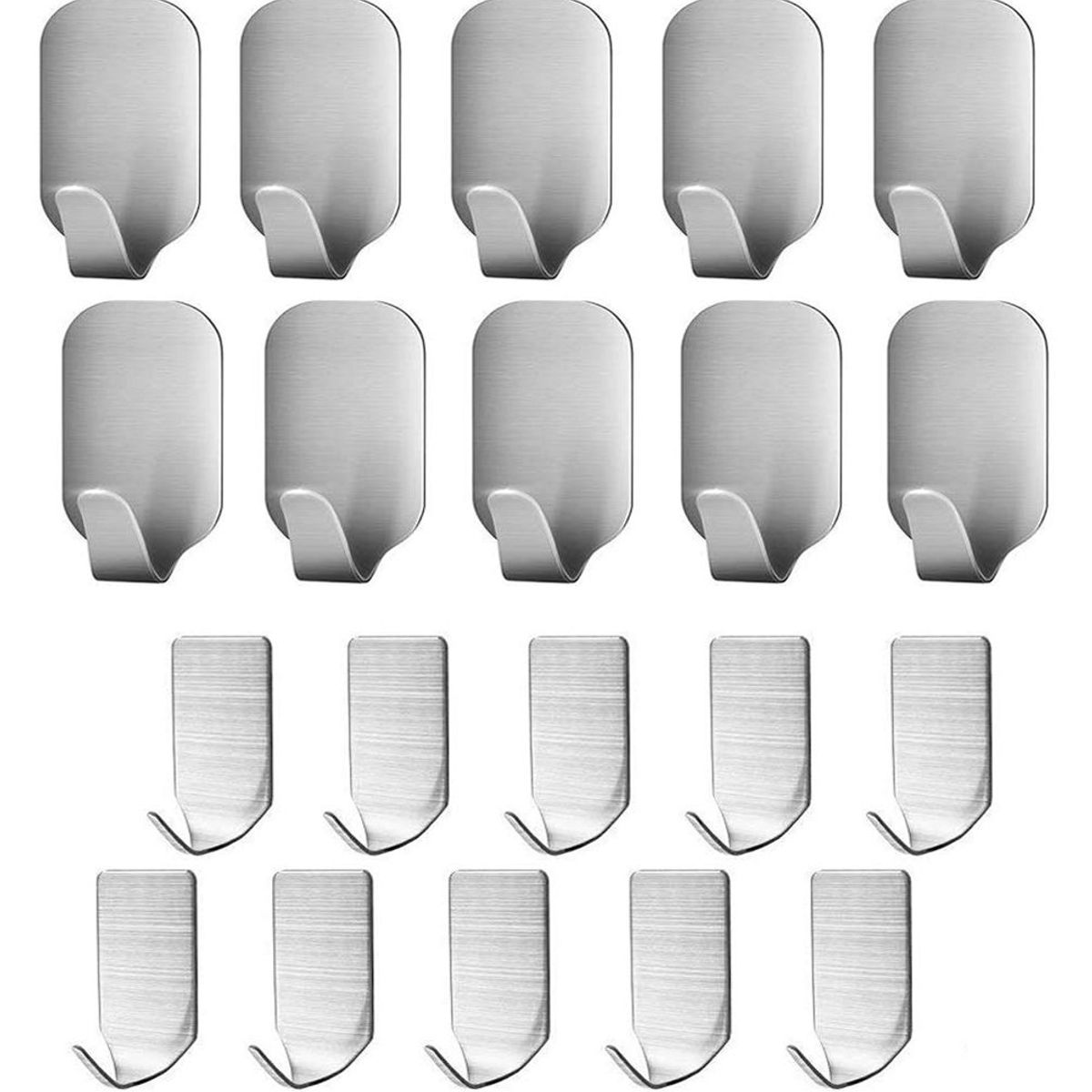 GENERICO - 20 Piezas Ganchos Adhesivos  Para Familia Y  Baño Cocina