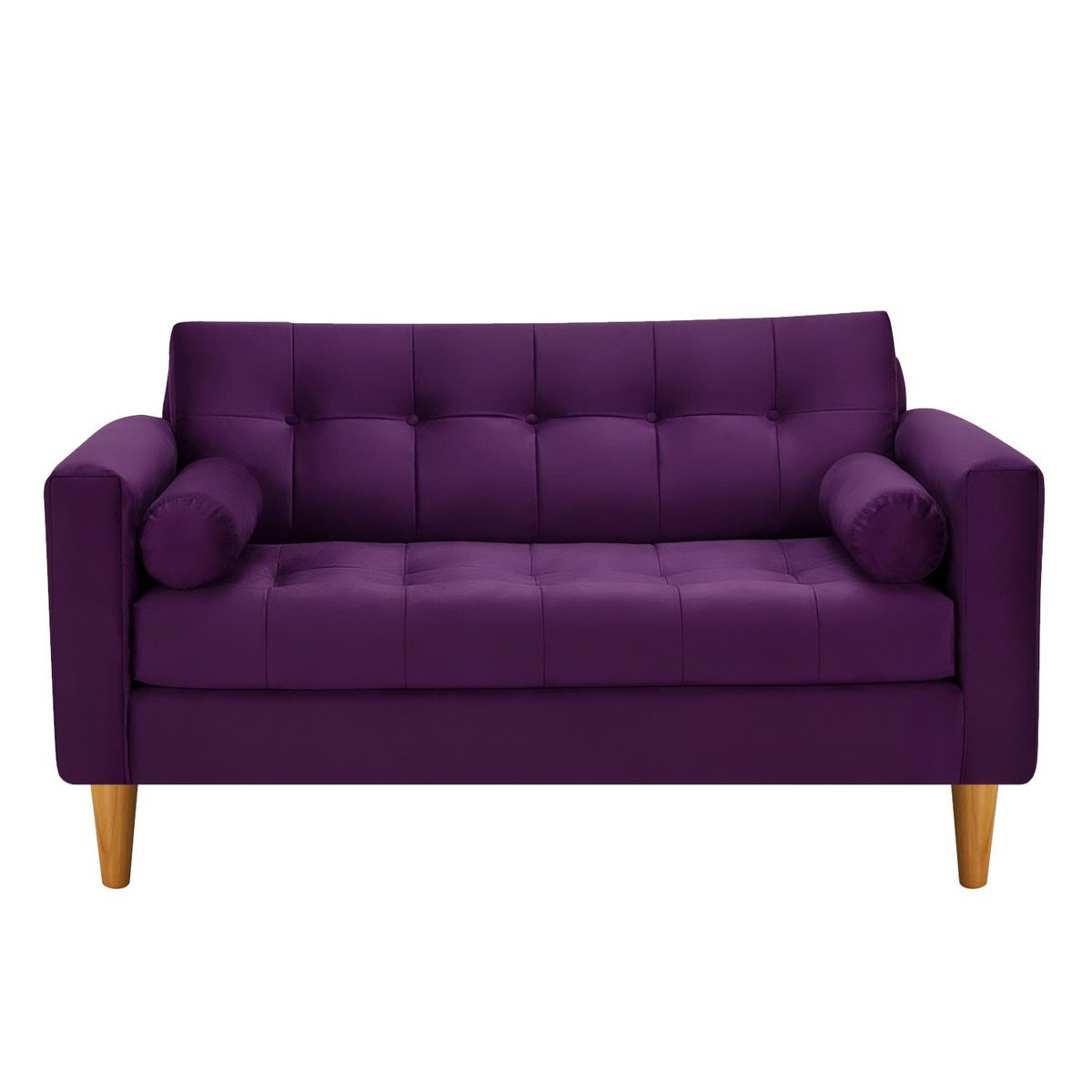 BODEVIR - Sofa Retro 2C+1+1 Felpa 04 Morado