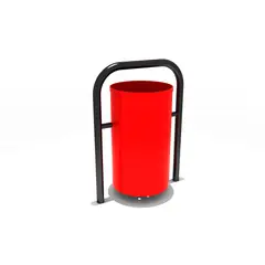 GENERICO - BASURERO METALICO TIPO CILIINDRO