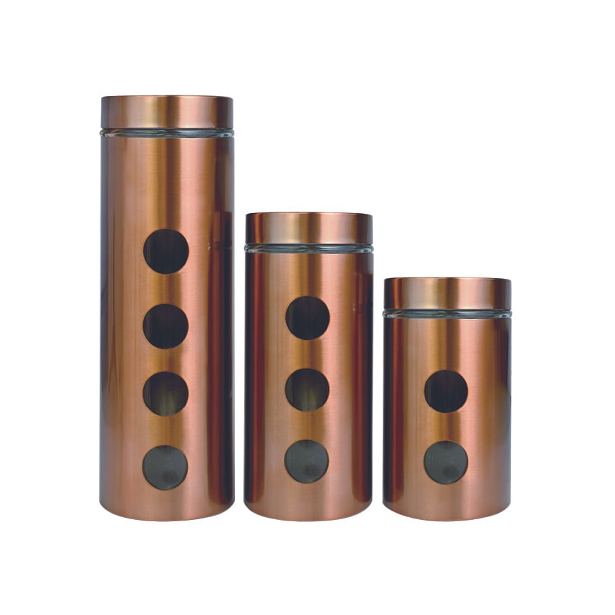 GENERICO - Set 3 Frasco para Condimentos Cobre Le Regalo