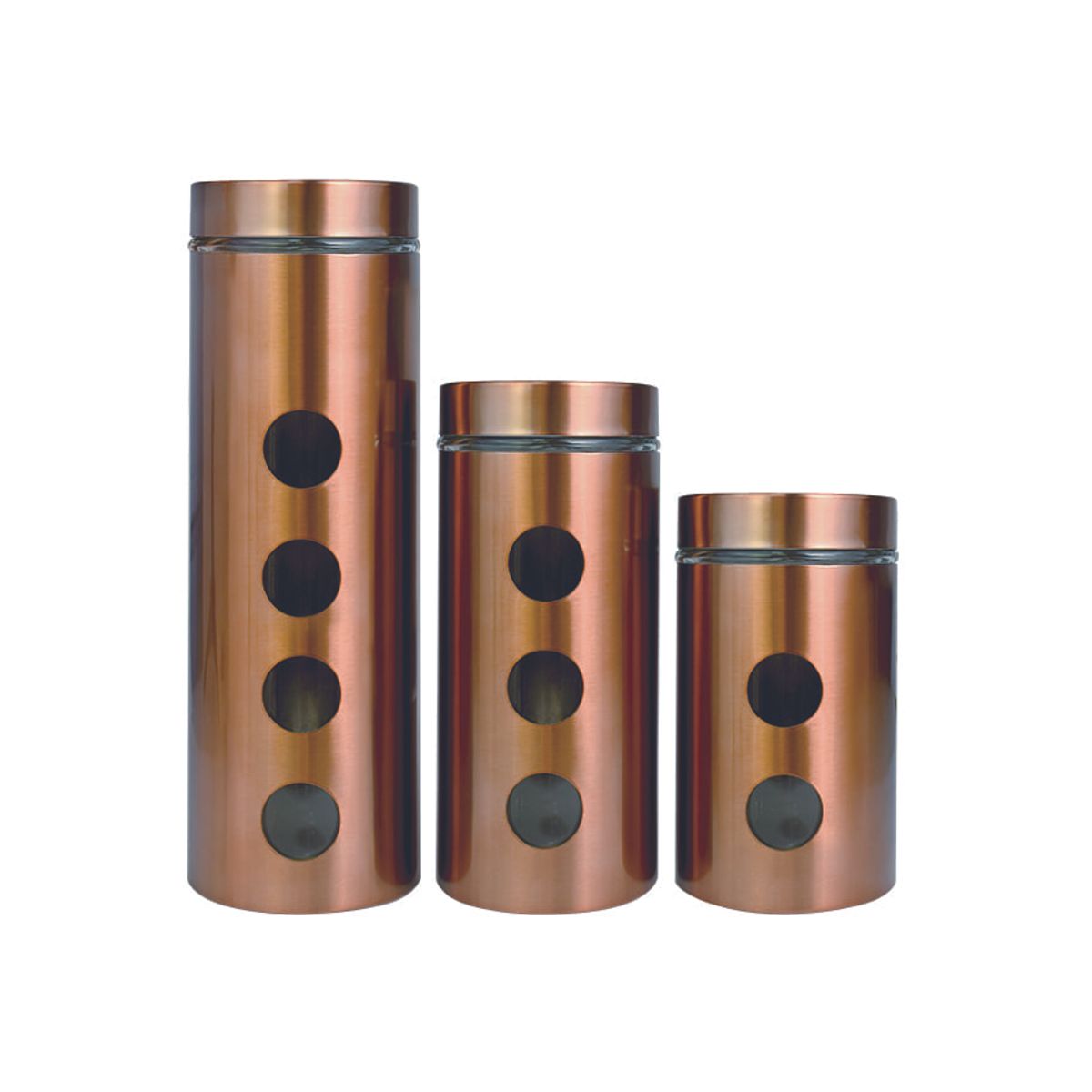 GENERICO - Set 3 Frasco para Condimentos Cobre Le Regalo