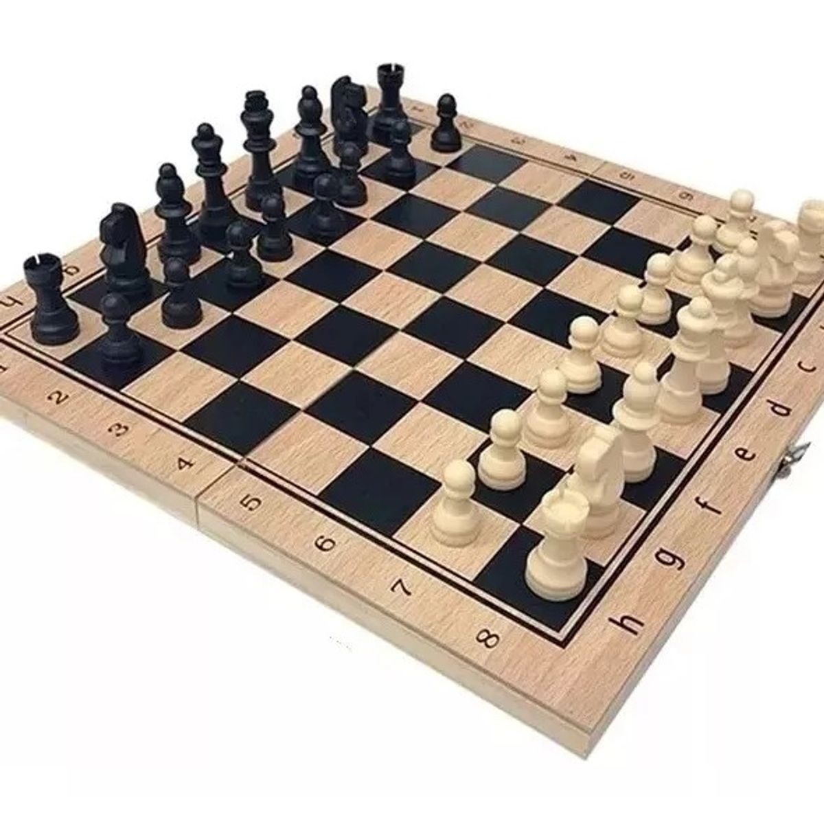 GENERICO - Ajedrez Tablero De Madera Ajedrez Set Juego De Mesa