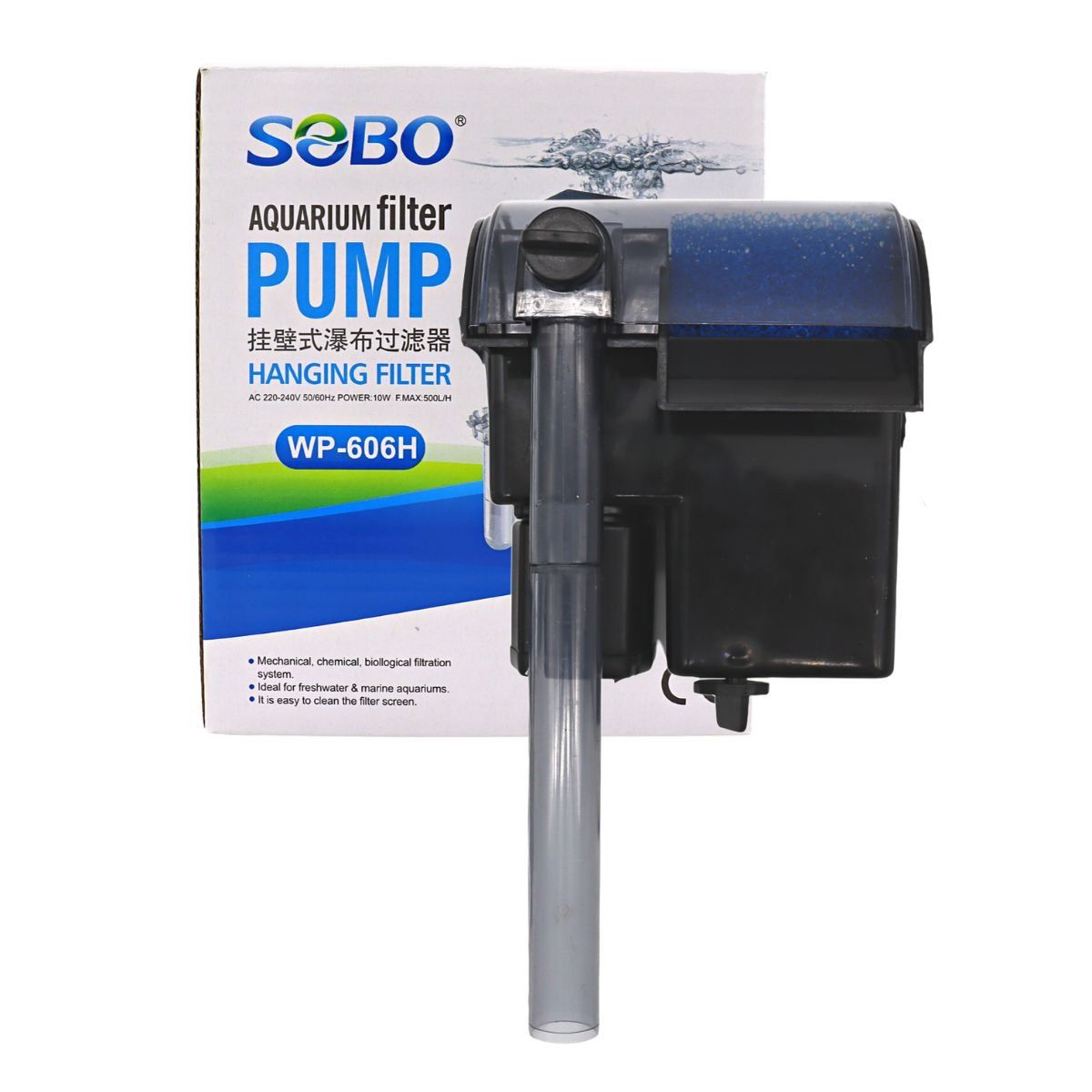 GENERICO - Filtro Mochila Cascada Sobo Wp 606h 500lh Acuario