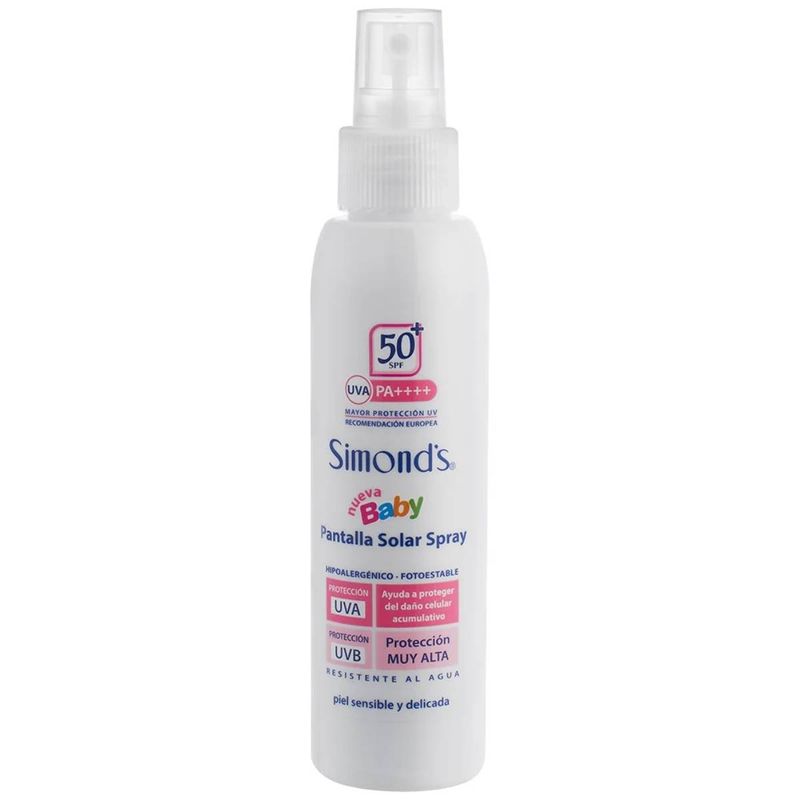 SIMONDS - SIMONDS Pantalla Solar Baby Spf 50+ Spray Piel Sensible 100 mL