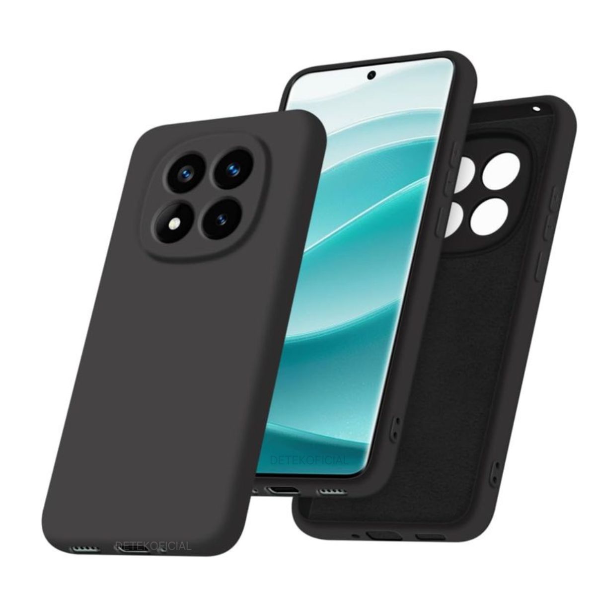 GENERICO - Carcasa Funda Color Para Xiaomi Redmi Note 14 Pro+ plus - Negro