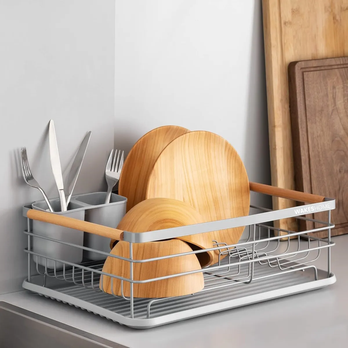 WAKESHOME - Escurridor De Platos Secador De Loza Organizador De Cocina