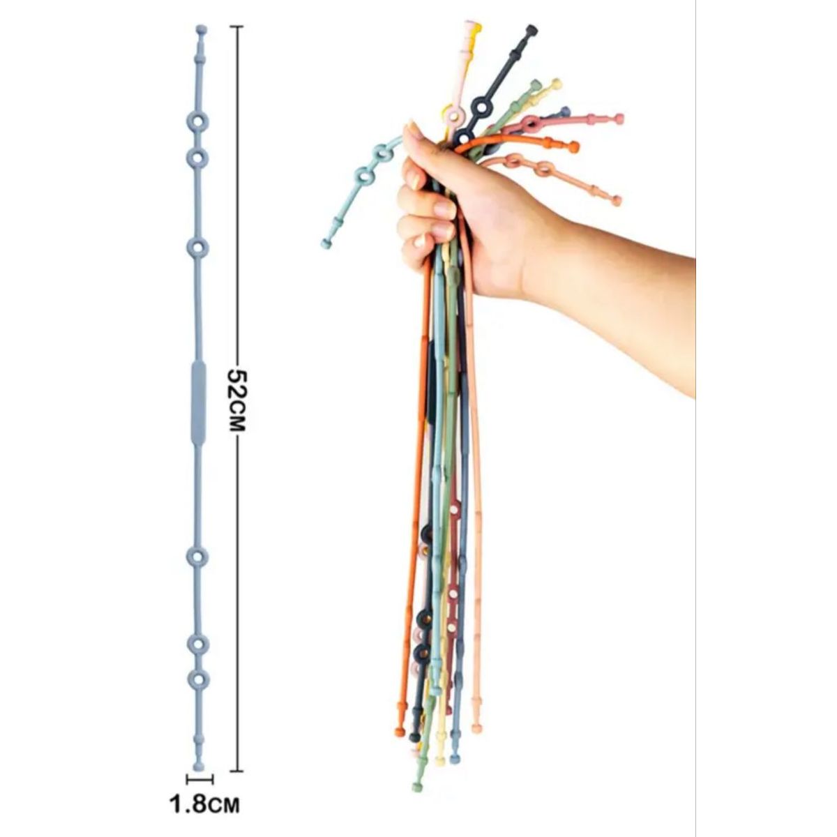 GENERICO - Cadena Para Chupete De Bebé Correas De Seguridad Silicona