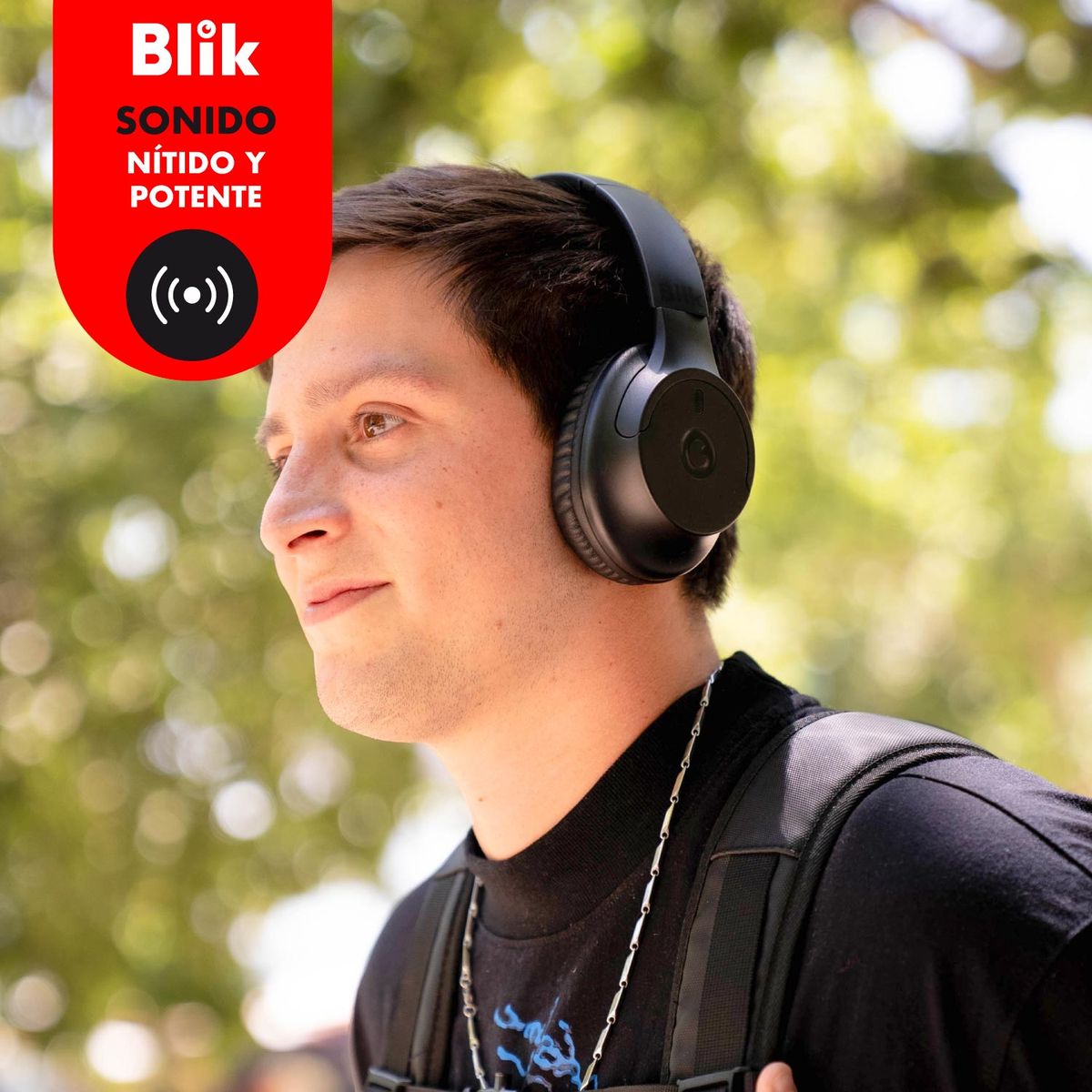 BLIK - Audifonos Bluetooth Inalambricos Blik Soul250 Negros 20 Hrs