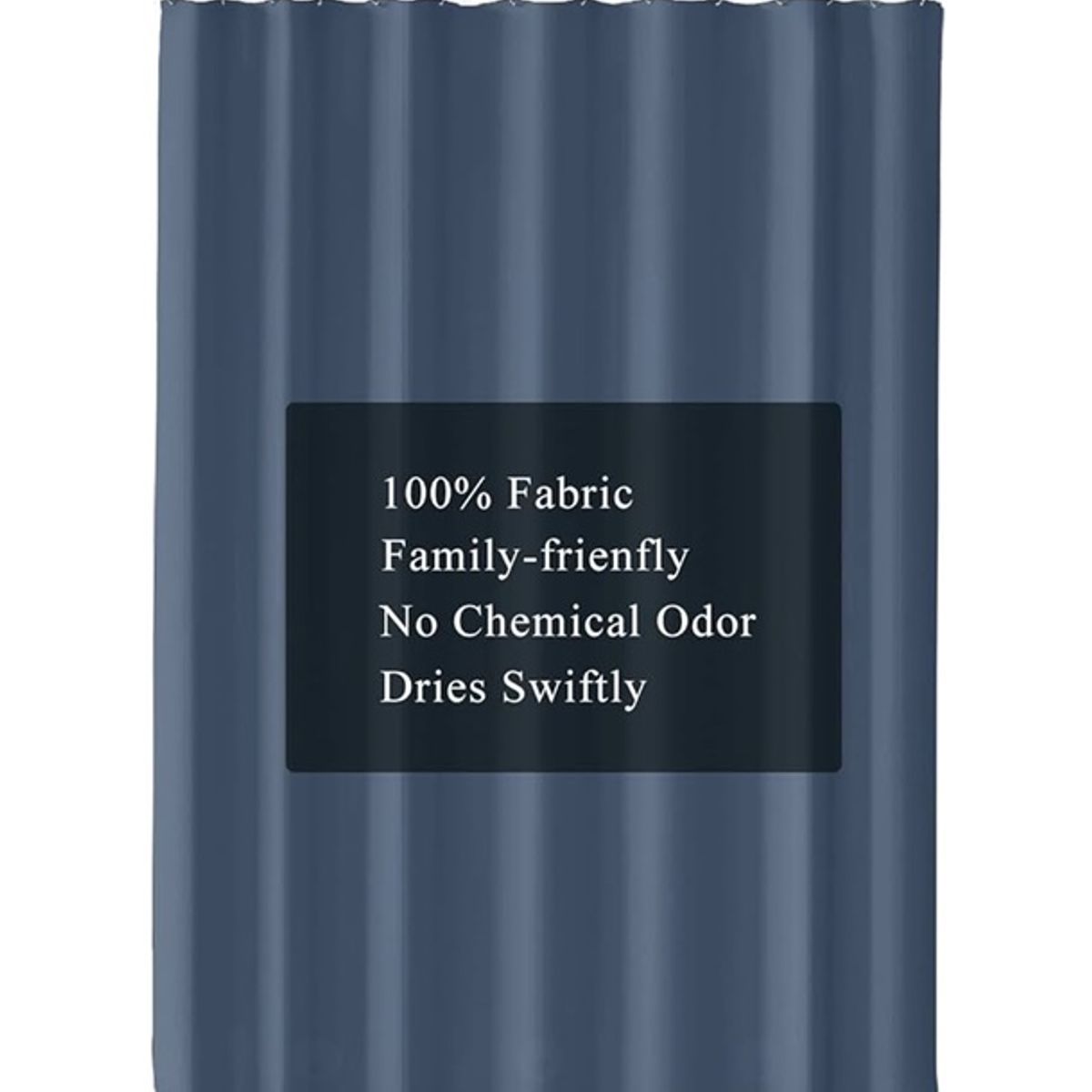 GENERICO - Cortina De Baño 100% Poliéster Azul Raf