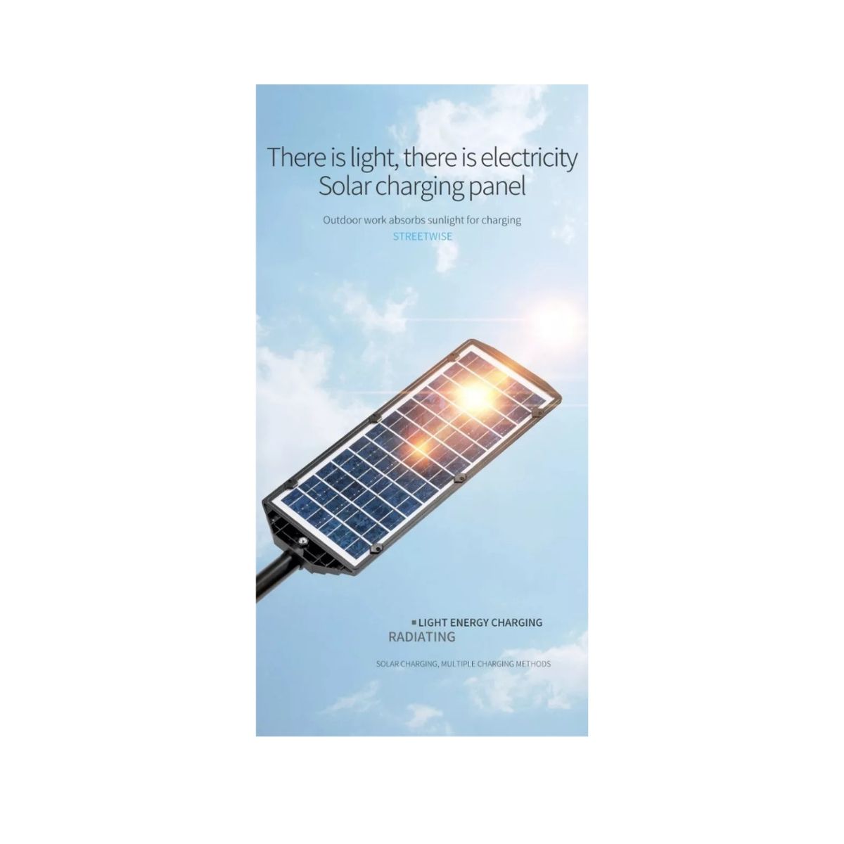 GENERICO - Foco Solar Led Con Sensor De Movimiento Para Exteriores CH