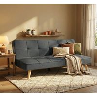 Futón Foster Gris Oscuro 167x76x80 cm