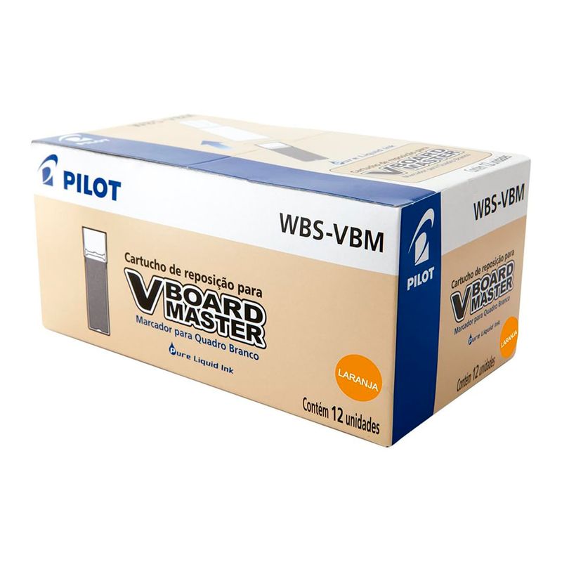 PILOT - Caja Recarga Cartucho Vboard Master 12 Uni - Naranjo