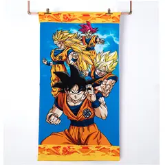 MASHINI - Toalla De Playa  Infantil 70x140 Con Bolso Dragon Ball Team