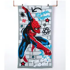 MASHINI - Toalla De Playa  Infantil 70x140 Con Bolso Spiderman Only