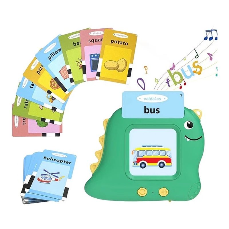 GENERICO - Tablero Didáctico Con 255 Tarjetas Español-inglés Para Niños