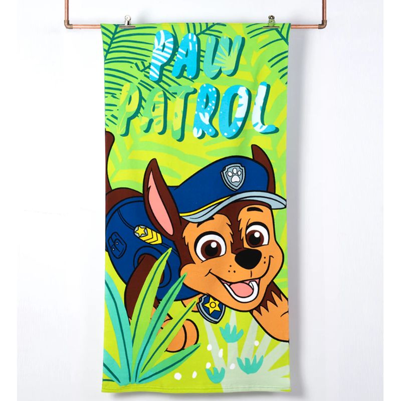MASHINI - Toalla De Playa   Infantil 70x140 Con Bolso Mashini Paw Patrol Jungle