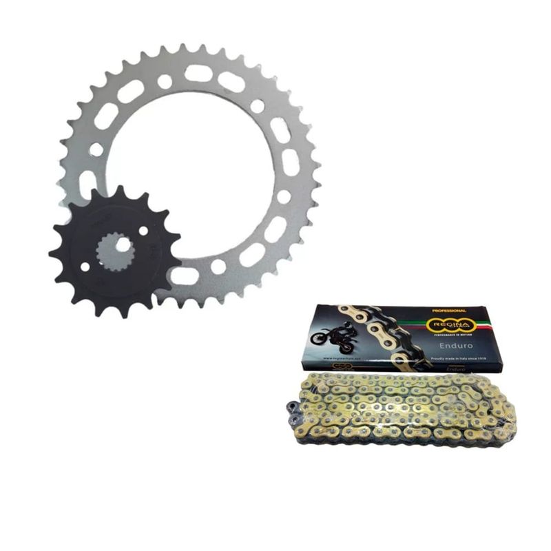 GENERICO - Kit de Transmisión con Zring Moto Honda Falcon NX 400 Dorada