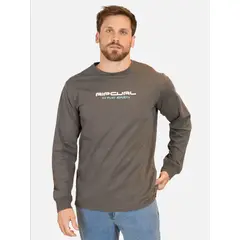 RIP CURL - Polera ML Culture Gris Hombre - Gris
