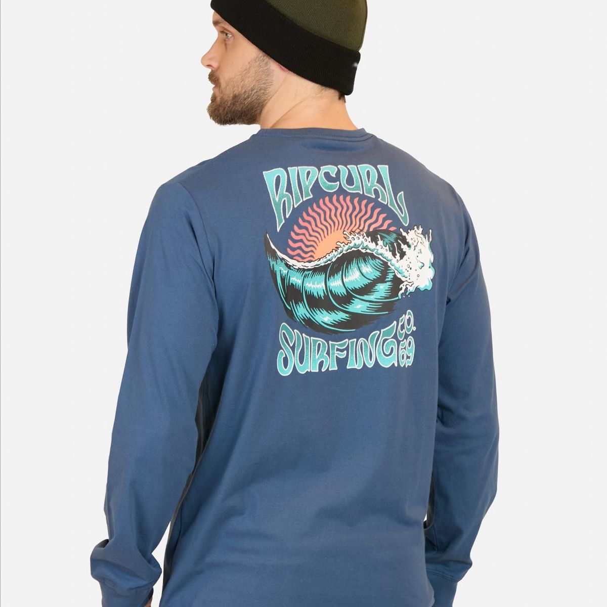 RIP CURL - Polera ML Surfing Co Azul Hombre Rip Curl - Azul