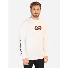 RIP CURL - Polera ML Old wave Blanco Hombre - Blanco