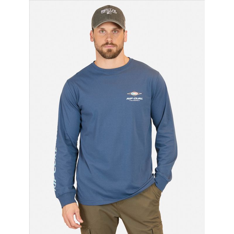 RIP CURL - Polera ML RDX Azul Hombre Rip Curl - Azul