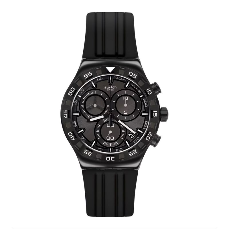 SWATCH - Reloj Swatch New Black Chronograph Hombre Yvb409