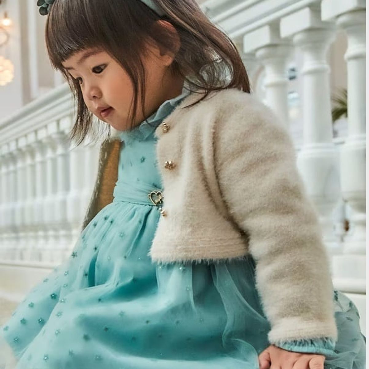 MAYORAL - Abrigo Rebeca tricot efecto pelo bebé