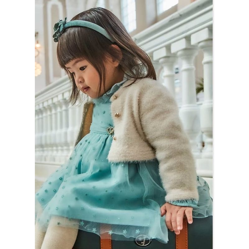 MAYORAL - Abrigo Rebeca tricot efecto pelo bebé