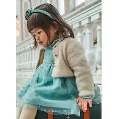 MAYORAL - Abrigo Rebeca tricot efecto pelo bebé
